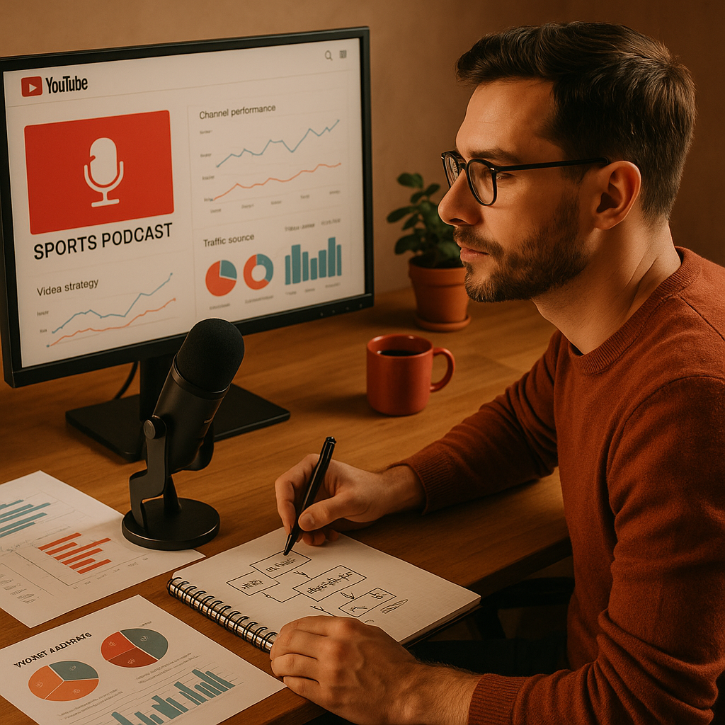 Podcast sportivi su YouTube con contenuti di brand alignment e segnali di crescita del pubblico