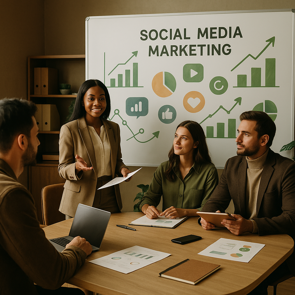 Australian social media statistics dashboard and marketing strategy concept for 2026