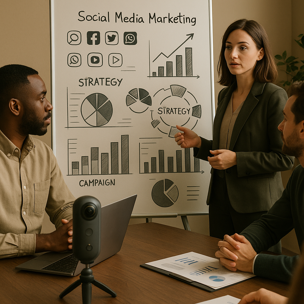 360-Grad-Kamera erfasst immersive Inhalte für eine Social-Media-Marketing-Strategie