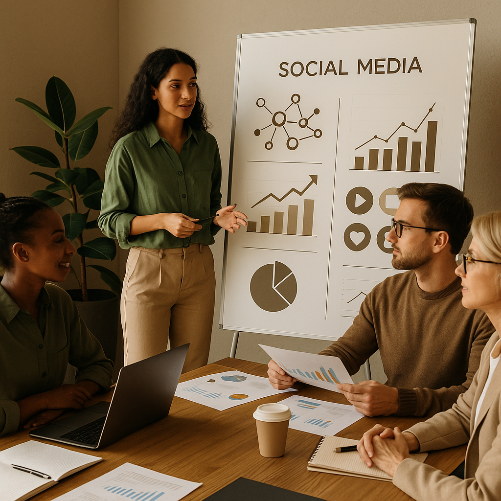 Criador e empreendedor construindo uma marca mais forte com uma estratégia de marketing em redes sociais em 2026.