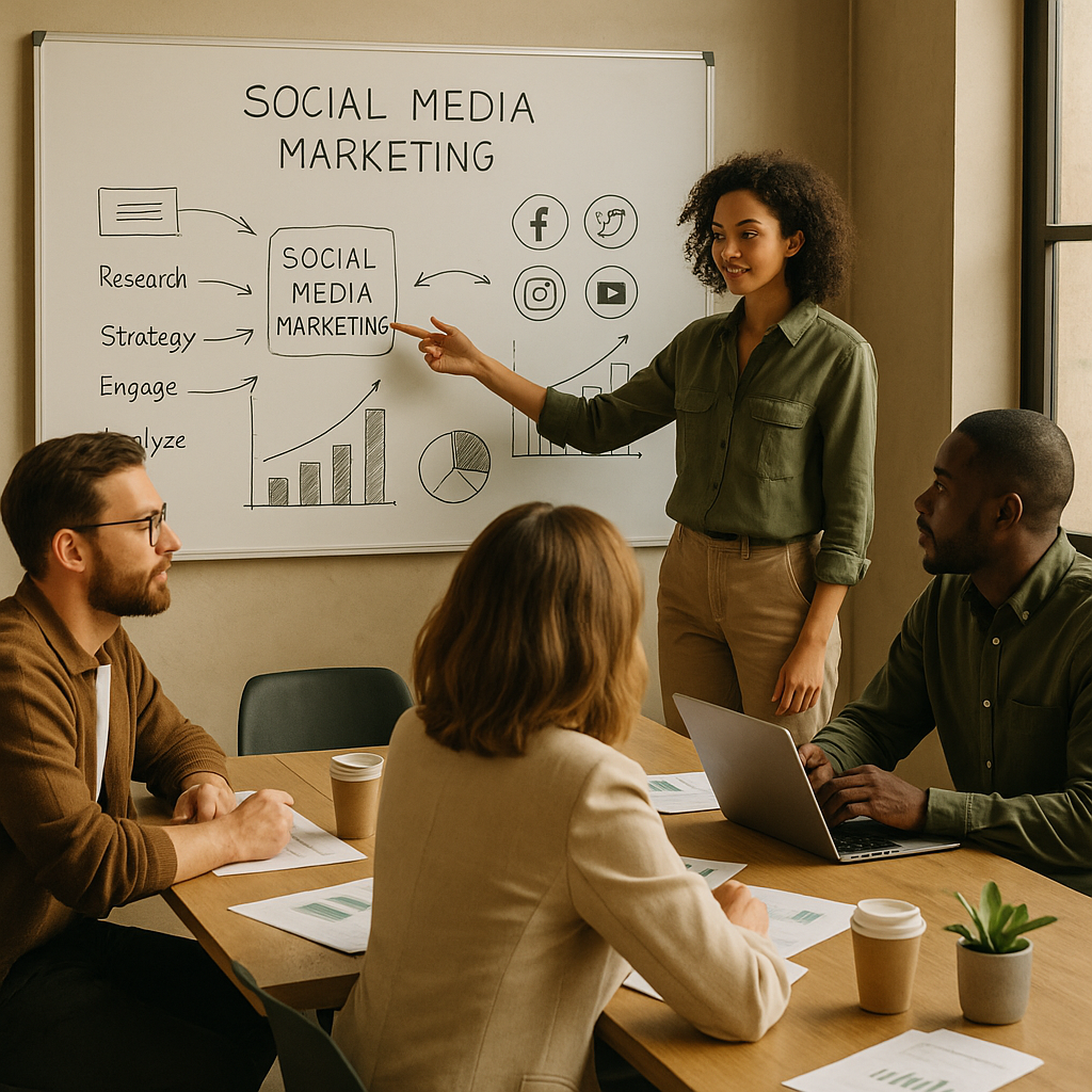 Creator en ondernemer bouwt een sterker merk met een social media marketing strategie in 2026.