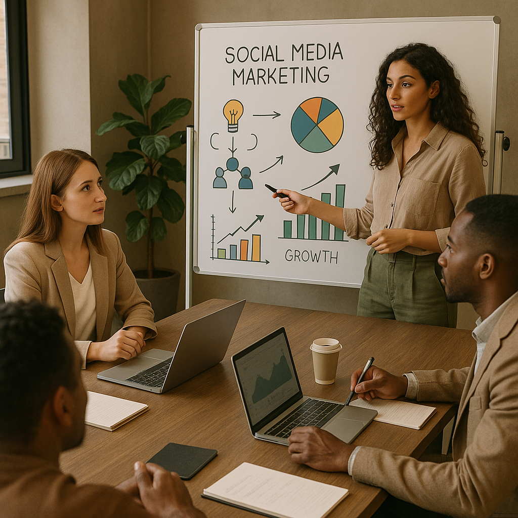 Herramientas para creadores de Beehiiv en una laptop, con conceptos de webinar y paywall.