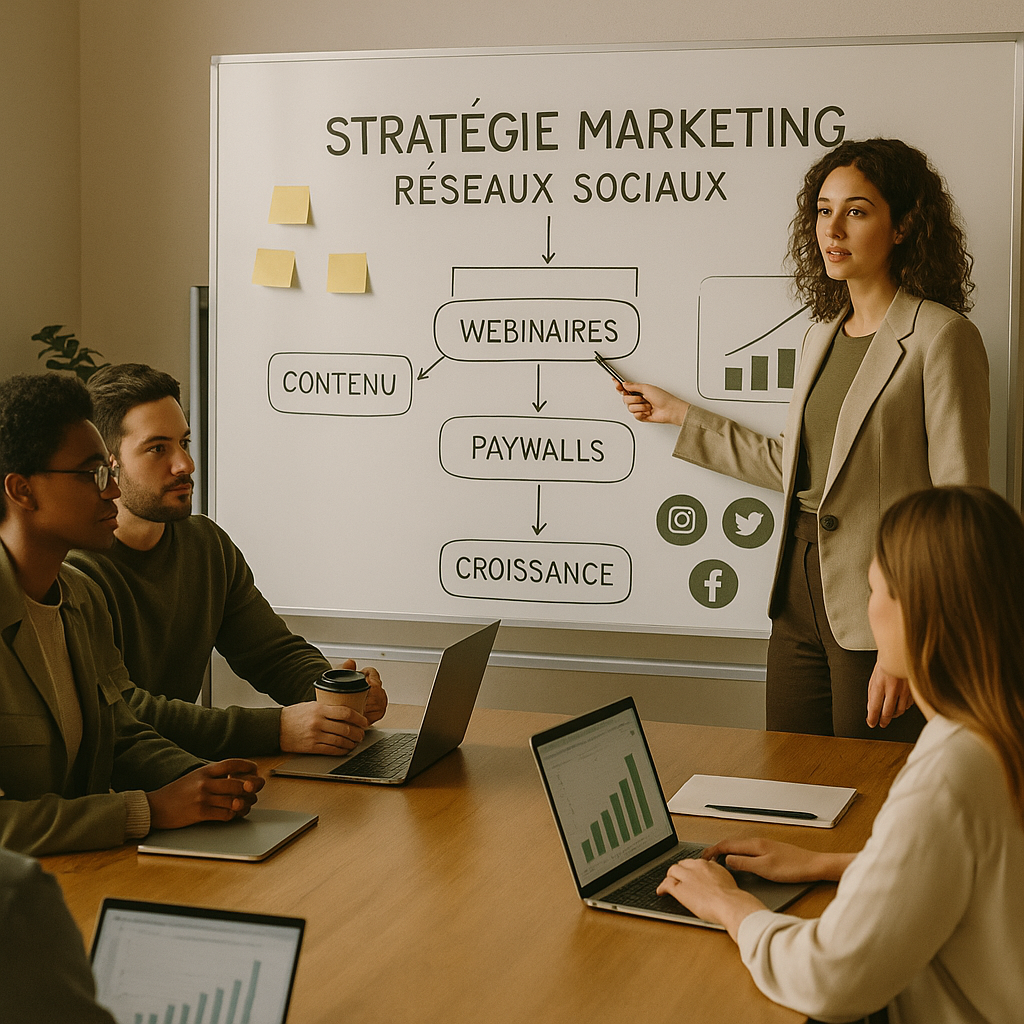 Mise à jour Beehiiv pour les créateurs avec webinaires et paywalls personnalisables affichée sur un ordinateur portable