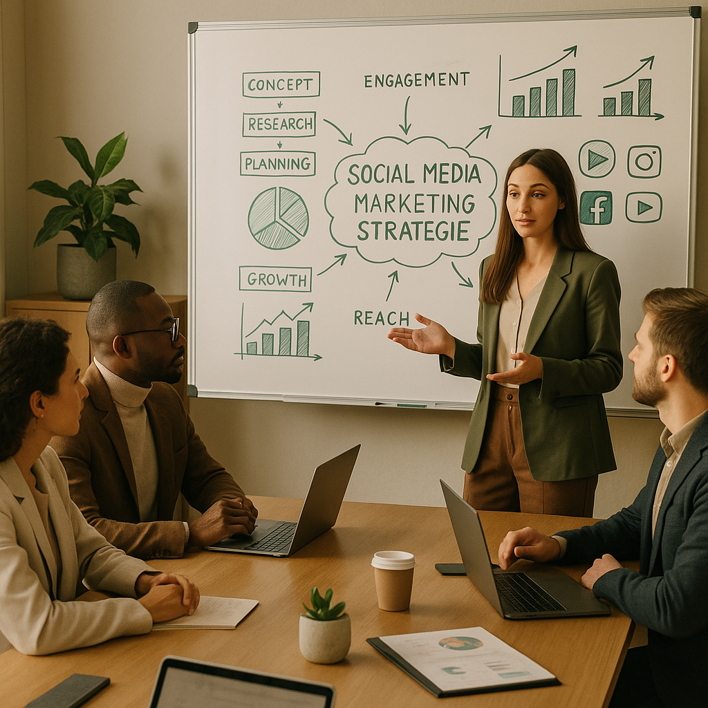 Mobiele social feed met AI-aanbevelingen en een welzijnsgerichte interface, als concept voor minder doomscrollen