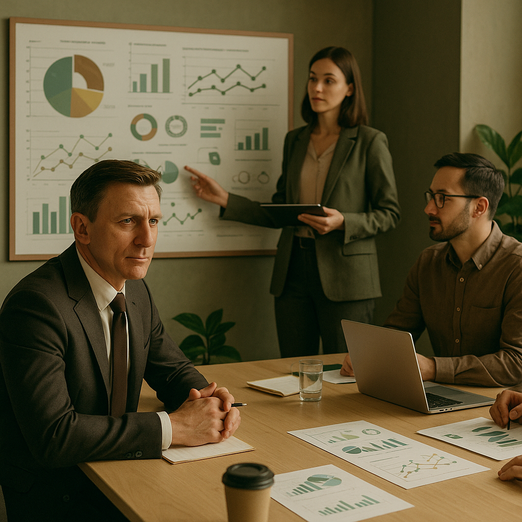 Ilustração de um feed de rede social com controles assistidos por IA e navegação mais tranquila.