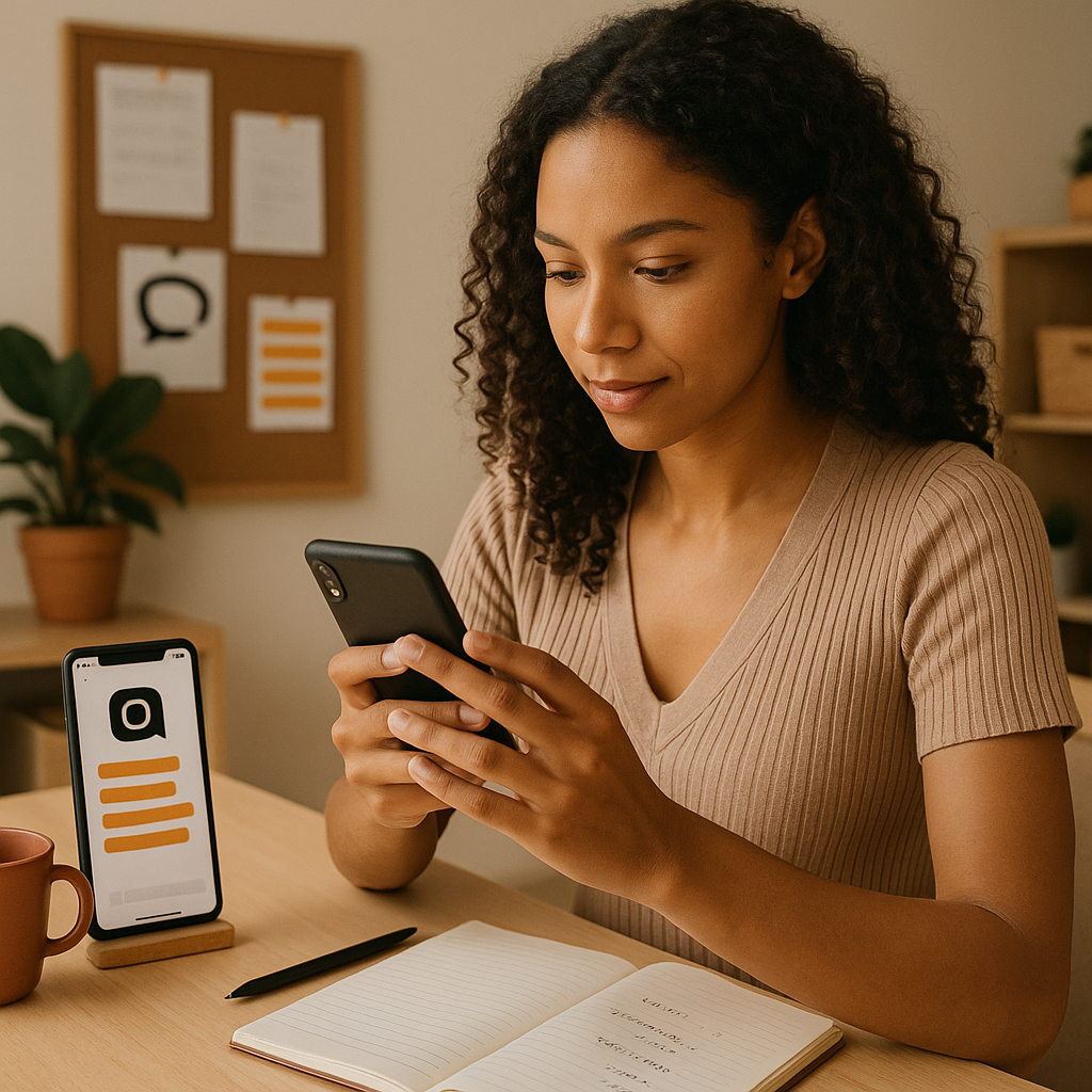 Conceito de chats ao vivo no Threads mostrando uma conversa em tempo real em torno de um grande momento nas redes sociais.