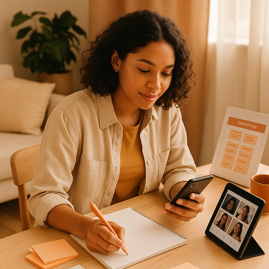 Personas participando en un chat en vivo en Threads, representando colaboración y momentos compartidos