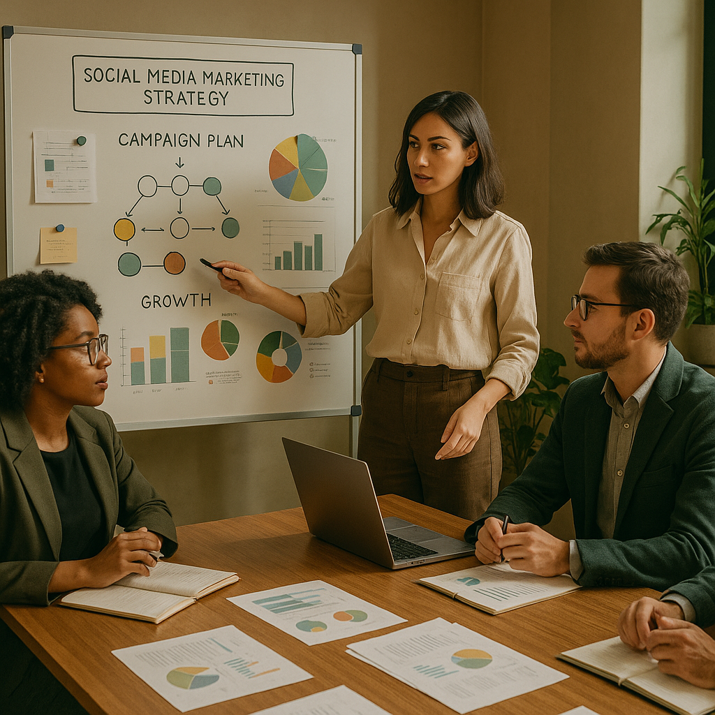 People engaging on social media around brand content