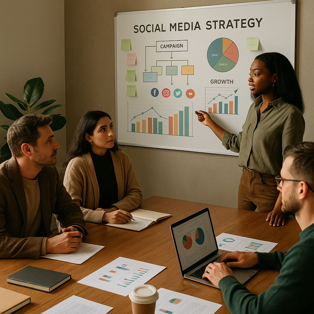 Creator bewerkt short-form video op mobiel als onderdeel van een social media marketing strategie.