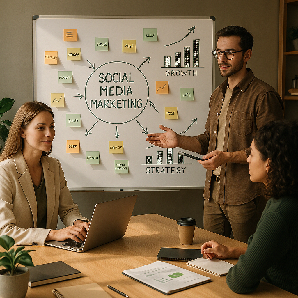 Team che gestisce conversazioni della community social e dashboard di moderazione.