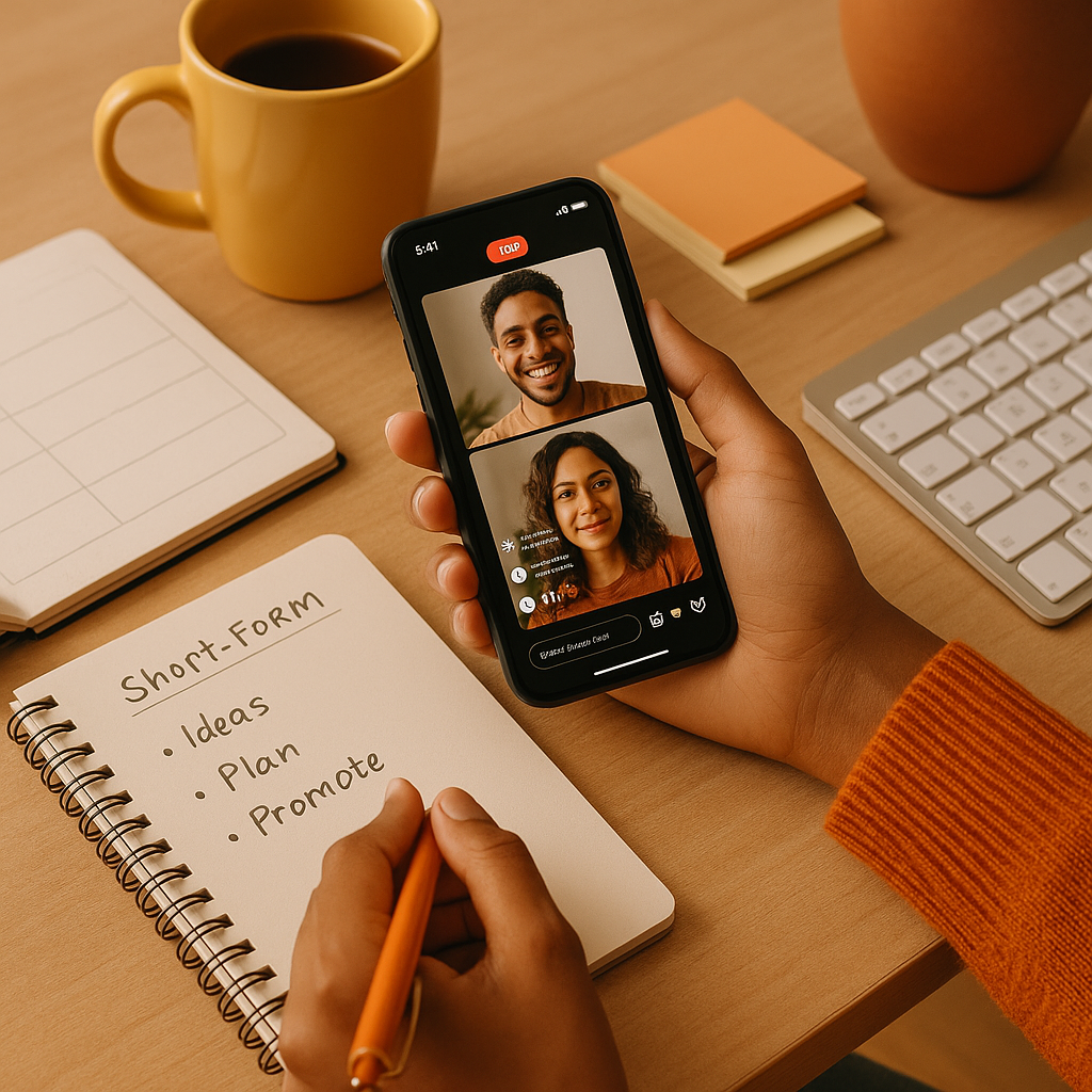 Threads live chats concept shown as a real-time conversation around a major social media moment.