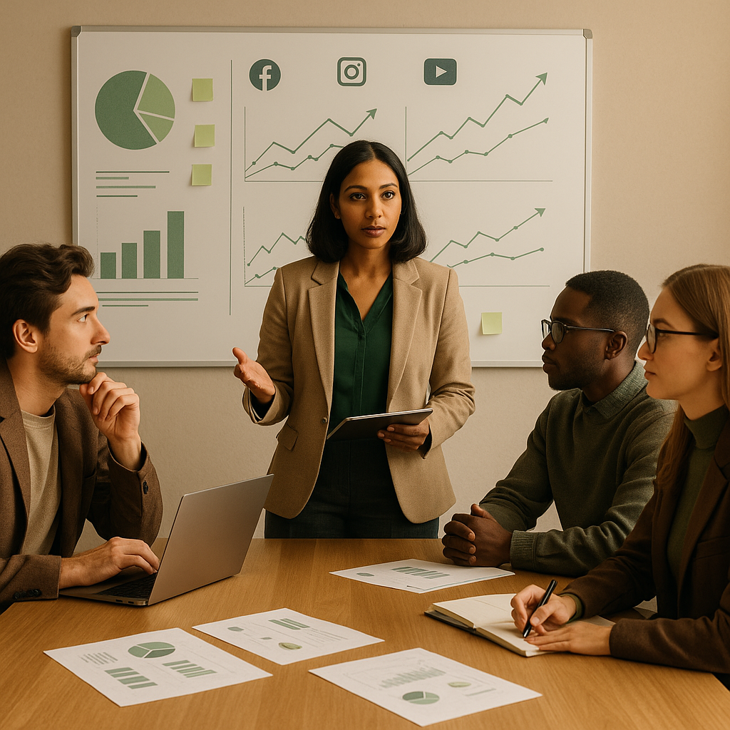 Balança da justiça ao lado de ícones de redes sociais representando ações legais e políticas de discurso