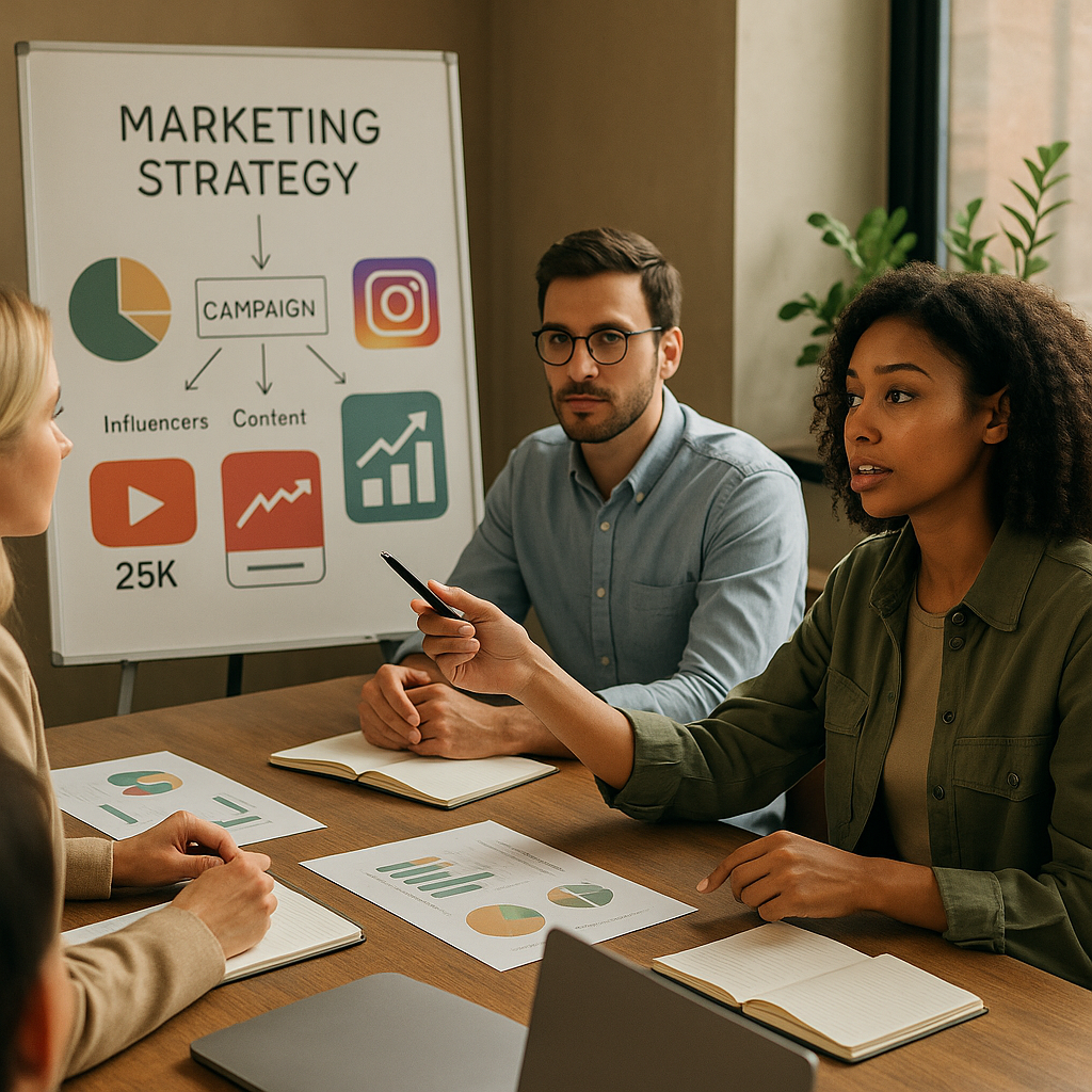 Gráfico de asociaciones con creadores en redes durante una campaña