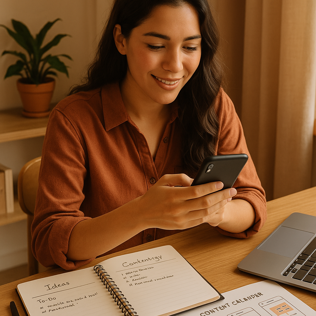 Gerçek zamanlı üretici etkileşimi ve Instagram büyüme stratejisi için canlı sohbet özelliklerini gösteren Threads arayüz konsepti