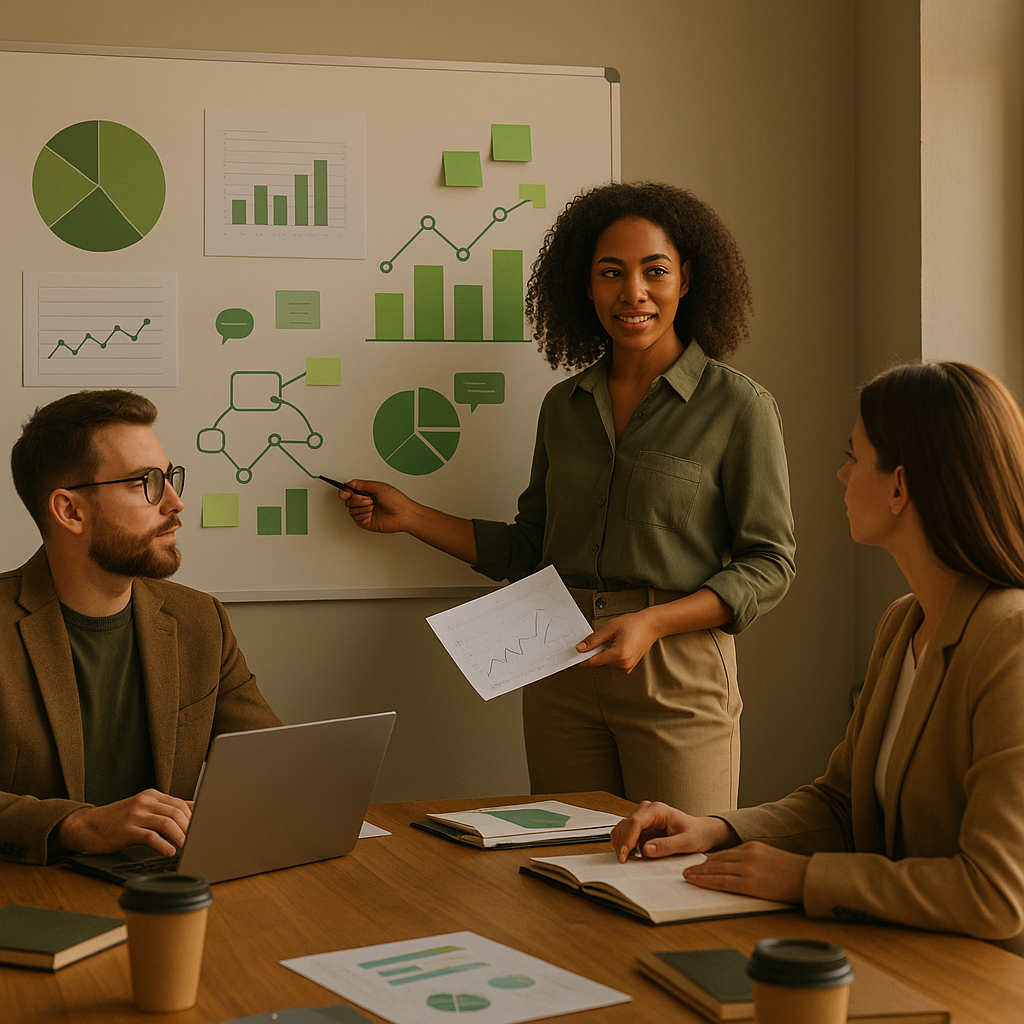 Small business owner managing WhatsApp marketing messages on a smartphone