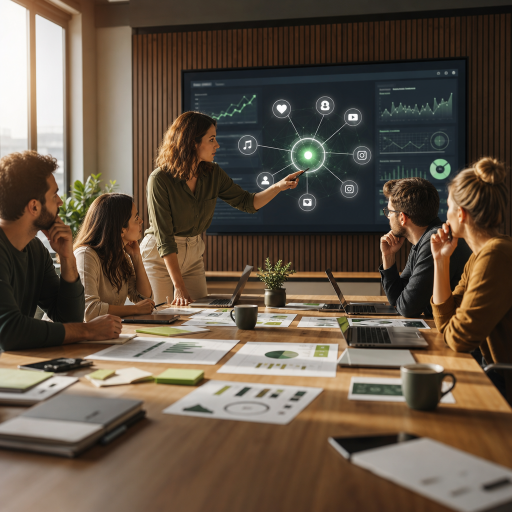 Illustrazione dei segnali di ranking social, delle metriche di engagement e della distribuzione dei contenuti sulle piattaforme nel 2026