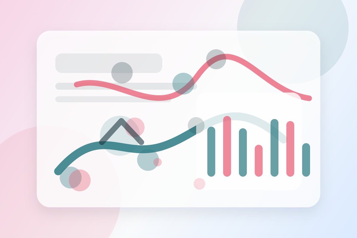 Instagram feed showing AI-generated content labels next to a performance analytics dashboard