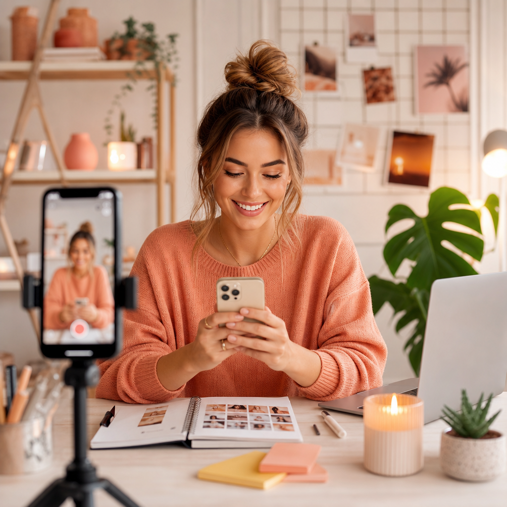 Instagram Reels-analyse en trending audio-waveformconcept voor mei 2026