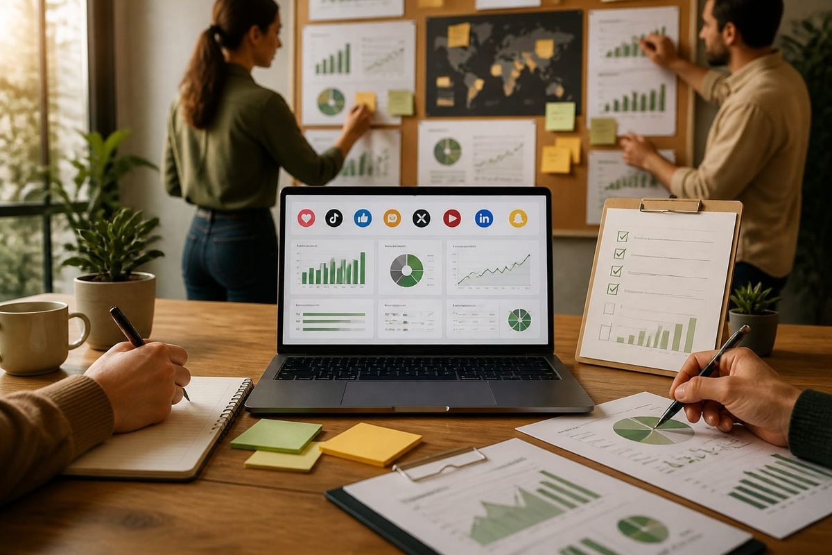stats every marketer should creator workspace with metrics dashboard, planning checklist, and campaign board