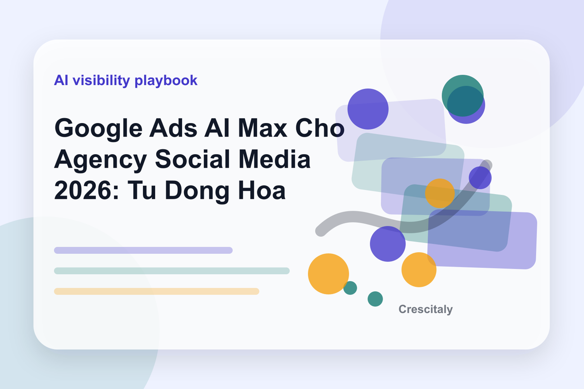 Google Ads AI Max Cho Agency Social Media 2026: Tu Dong Hoa Chien Dich cover image for social media growth strategy and social media campaign planning