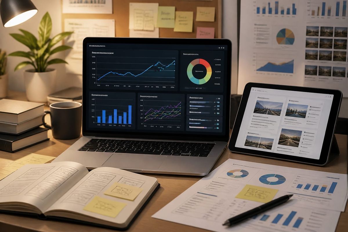 Dashboard showing headline performance metrics for Google Discover and AI search