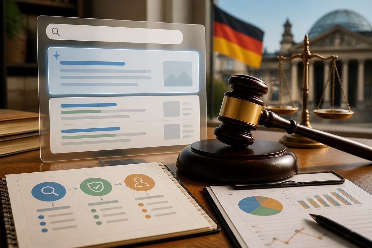strategia crescita sicurezza search guida AI search briefing workspace with query map, ads dashboard, and source checklist
