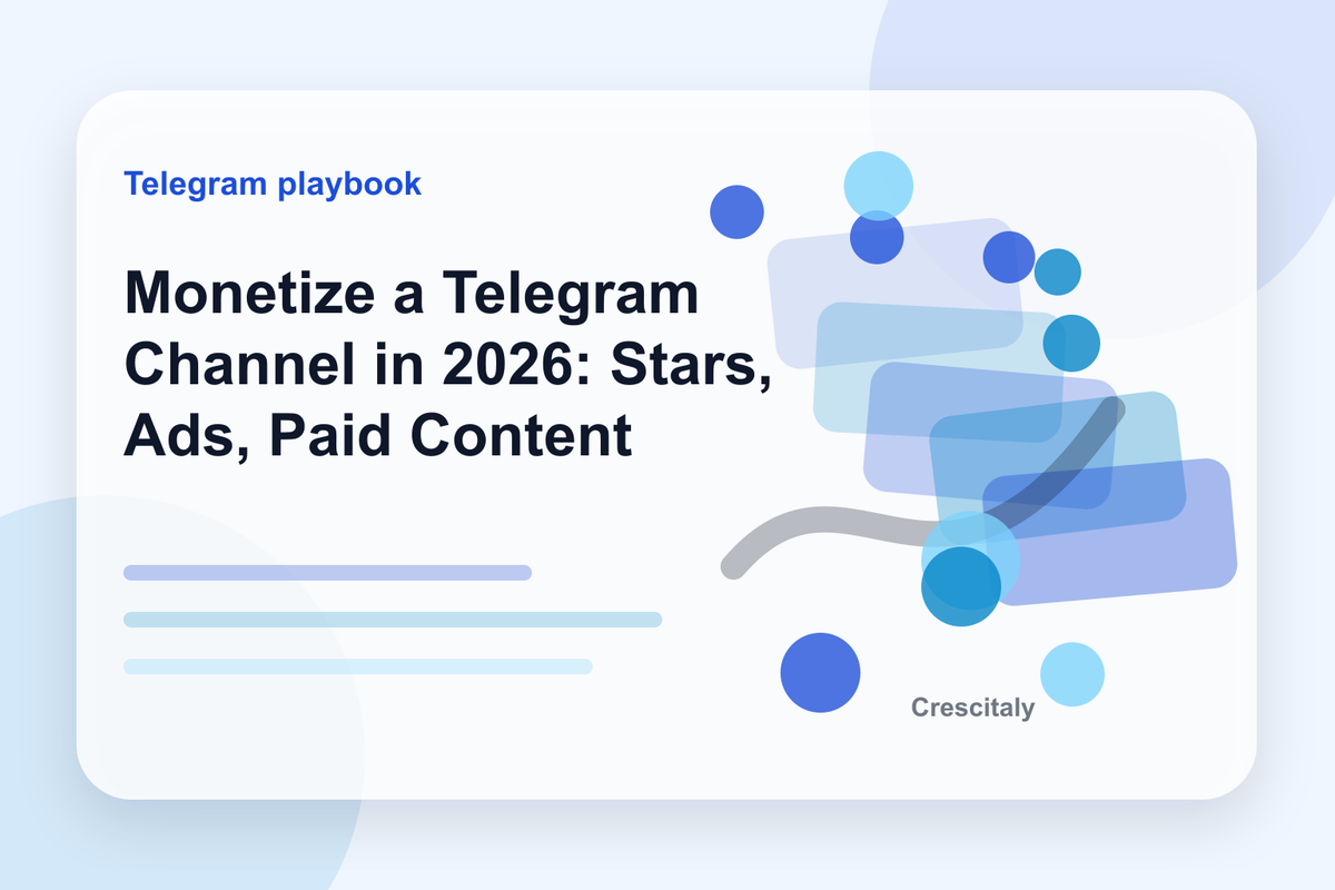 Telegram monetization guide cover with Stars, paid posts, creator revenue and retention signals