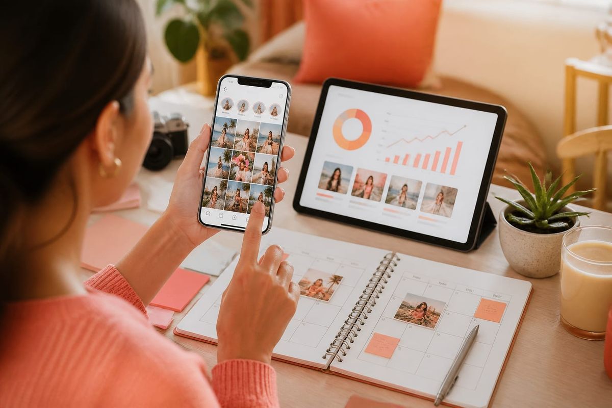 instagram lets users tell algorithm audience reach dashboard with post calendar and distribution planning board