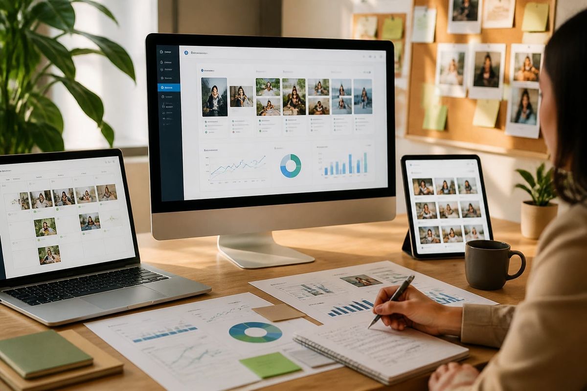 Vista del tablero de Facebook Creator Studio gestionando publicaciones e insights