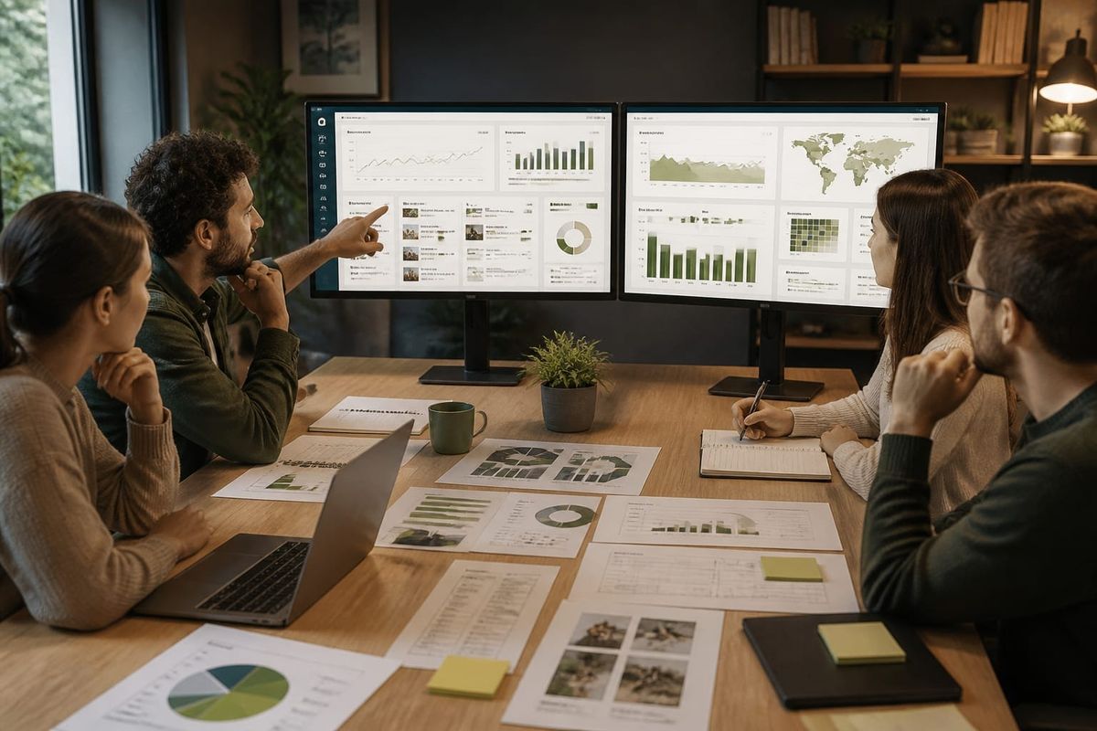 Dashboard Metricool collegato a Google Looker Studio che mostra metriche social