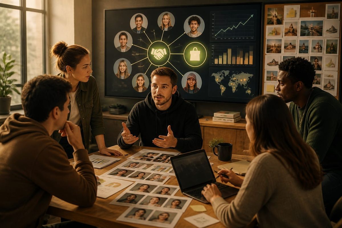 mrbeast crea brand matchmaking team creator workspace with metrics dashboard, planning checklist, and campaign board