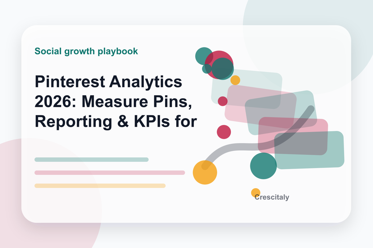 Dashboard view of Pinterest Analytics showing impressions, saves, and audience insights