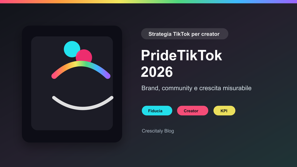 Cover PrideTikTok 2026 per strategia TikTok di brand e creator