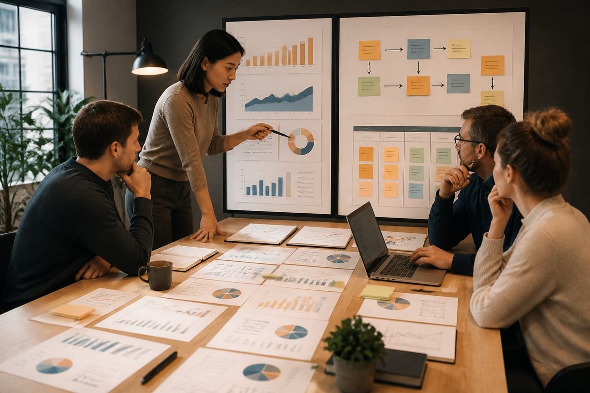 Team optimizing martech workflow for AI-source growth and search visibility