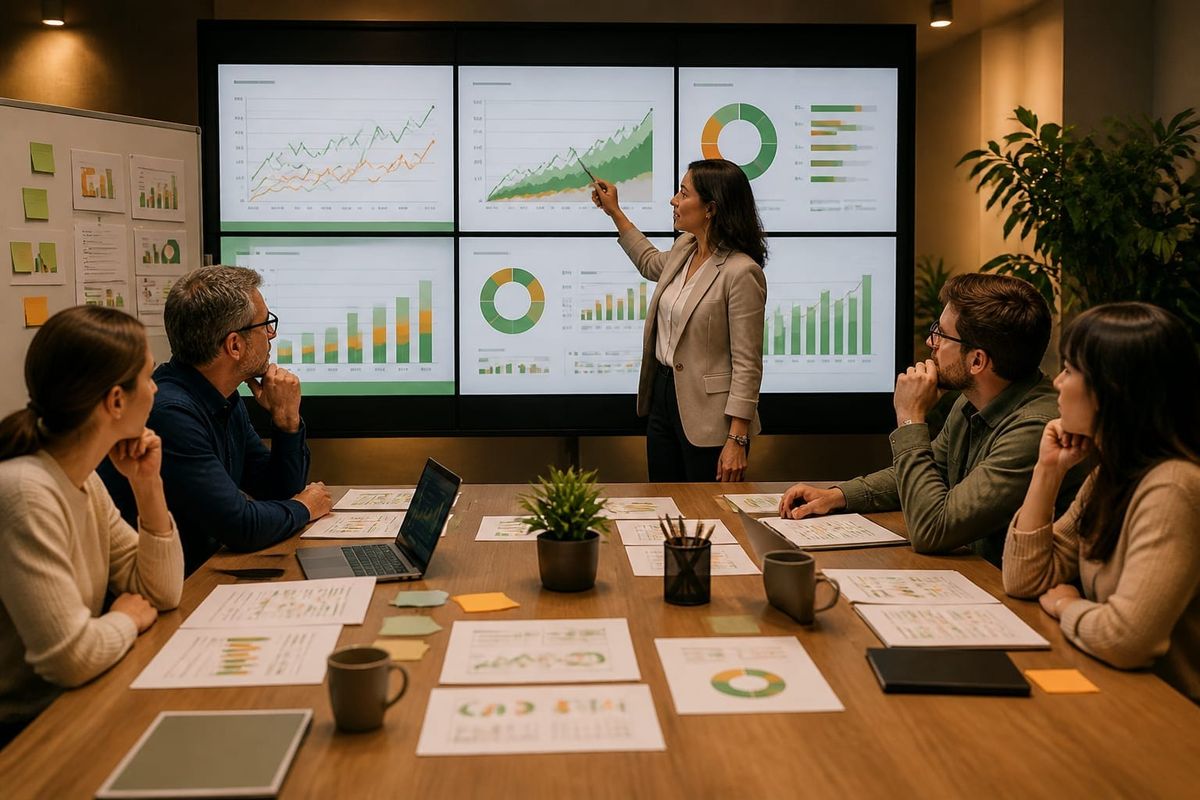 Dashboard showing SEO and social media metrics for 2026
