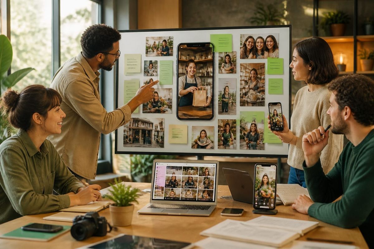Small business social media community building with UGC, local customers, and trust signals in 2026.