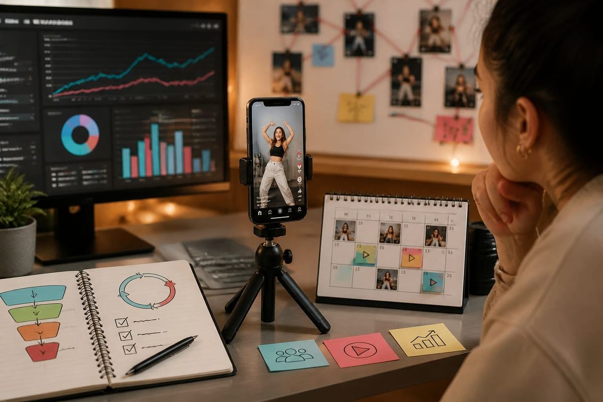 tiktok algorithm change reset your audience reach dashboard with post calendar and distribution planning board