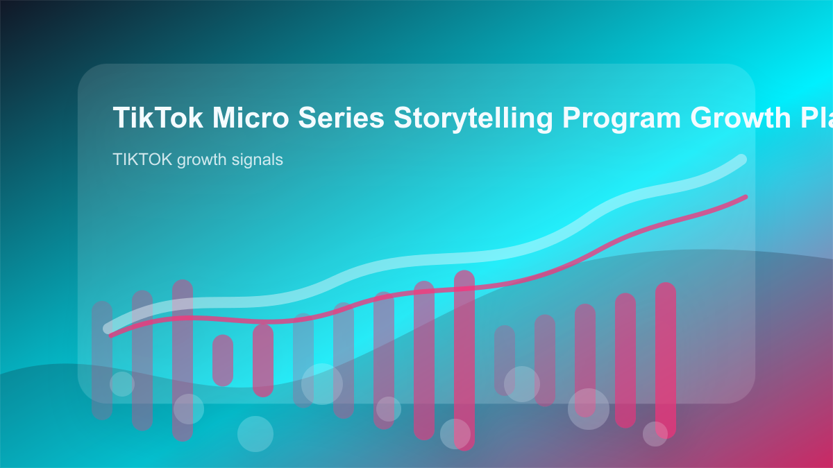 TikTok Micro Series Storytelling Program Growth Playbook 2026 cover showing tiktok growth signals, content workflow, and performance checks
