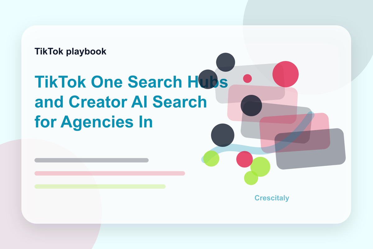 TikTok One Search Hubs and Creator AI Search for Agencies In 2026: Brand cover image for TikTok growth strategy and social media campaign planning
