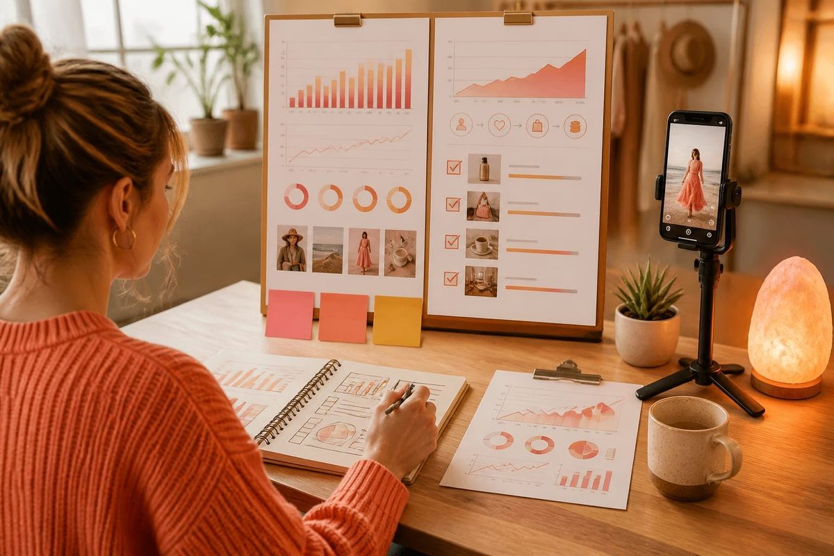 instagram trends turn attention into pricing dashboard with payout checklist and KPI comparison board