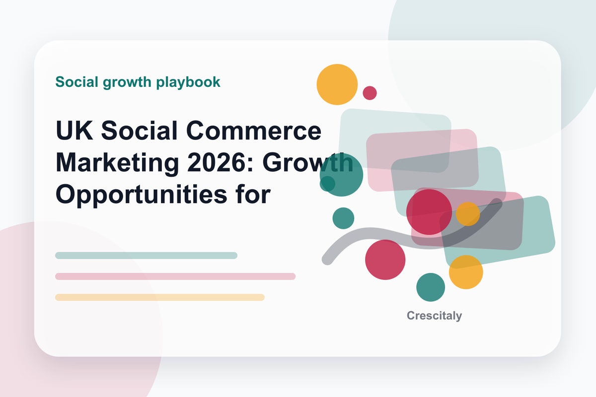 UK social commerce marketing 2026 cover image for social commerce strategy, native checkout and creator-led retail growth