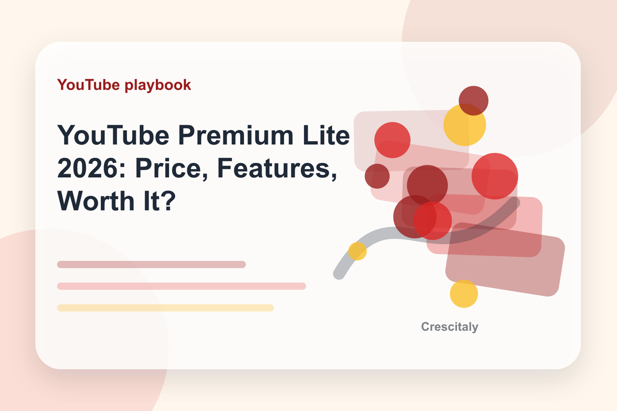 YouTube Premium Lite 2026 comparison chart with cost and feature differences