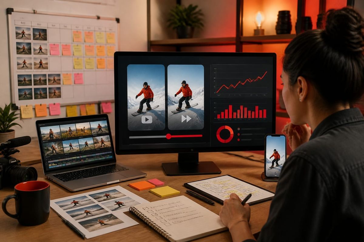 youtube shorts update double speed audience reach dashboard with post calendar and distribution planning board