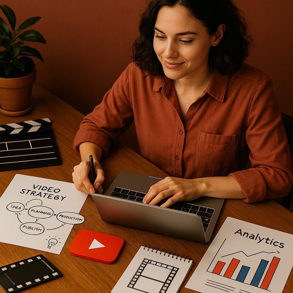Una pantalla digital vibrante mostrando las nuevas herramientas creativas y paneles de análisis de YouTube.