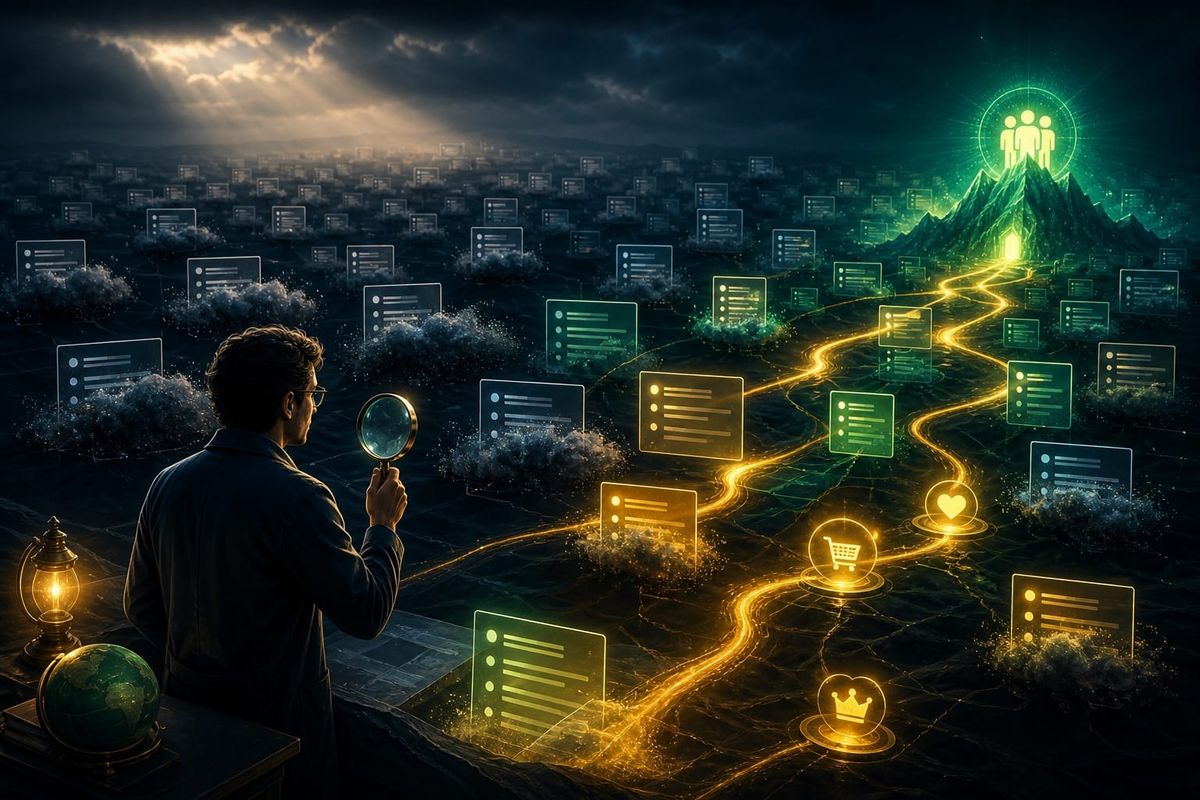 anahtar kelime testi operator workflow AI search briefing workspace with query map, ads dashboard, and source checklist