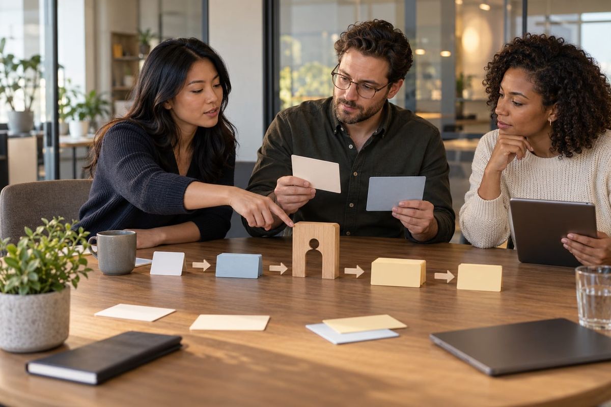 Zoom Unified Context Layer workspace with a business team reviewing an AI meeting data checklist and human approval gate