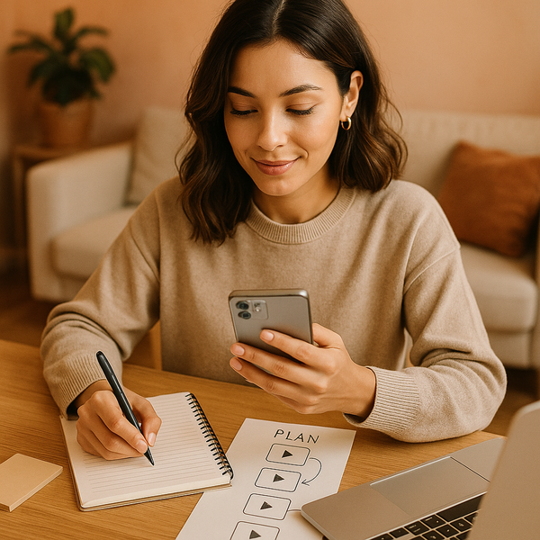 Abstrakte Collage von Social-Media-Symbolen mit einem Wachstumspfeil