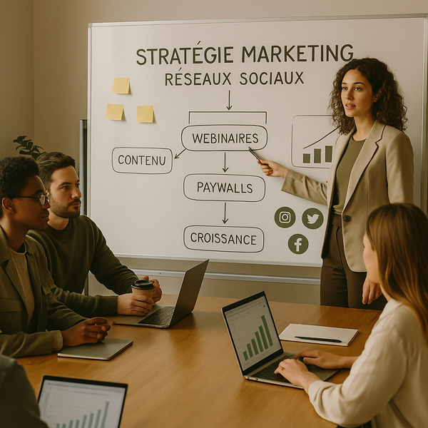 Mise à jour Beehiiv pour les créateurs avec webinaires et paywalls personnalisables affichée sur un ordinateur portable