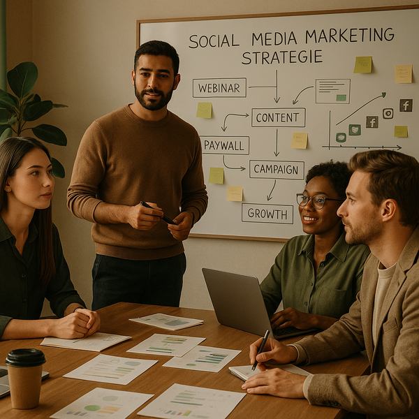 Beehiiv-Update für Creator mit Webinaren und anpassbaren Paywalls auf einem Laptop-Bildschirm