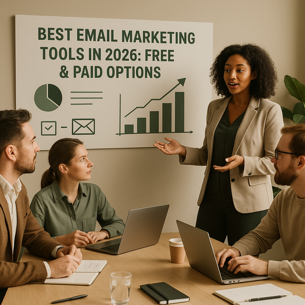 Email marketing dashboard showing automation, segmentation, and campaign analytics in 2026